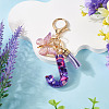 Resin Butterfly Pendant Keychains KEYC-TAC0034-03J-4