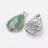 Valentine Gifts Idea for Guys Natural Green AventurineGreen Aventurine Pendants G-Q689-09-2