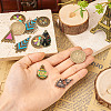 20Pcs 10 Style Tibetan Style Alloy Enamel Chandelier Components Links FIND-TA0001-83-7