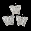 Natural Quartz Crystal Carved Pendants G-B067-01E-1