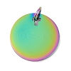 Ion Plating(IP) 304 Stainless Steel Pendants STAS-I311-21RC-1