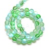Synthetic Moonstone Beads Strands G-F142-6mm-05-2