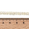 Electroplate Glass Beads Strands GLAA-Q105-03-04-4