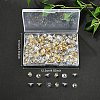 150Pairs 2 Colors Brass Bullet Clutch Bullet Clutch Earring Backs with Pad KK-YW0002-78-4