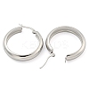 Tarnish Resistant 202 Stainless Steel Hoop Earrings EJEW-H003-38P-04-2