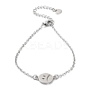 Tarnish Resistant 201 Stainless Steel Link Bracelets with Cable Chains LS-BJEW-P297-01P-D-1