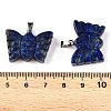 Natural Lapis Lazuli Carved Butterfly Pendants G-N342-01C-4