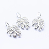 Brass Micro Pave Cubic Zirconia Charms LS-KK-P133-04P-NR-1