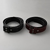 2Pcs 2 Colors Cowboy Theme Cowhide Floral Embossed Corset Belts AJEW-WH20097-074A-1