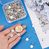 120Pcs Alloy Glue On Flat Pad Pendant Bails FIND-SP0001-88P-3