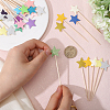 15 Sets 5 Styles Star Paper Cake Toppers FIND-CA0009-82-3