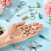 DIY Alloy & Aluminum Alloy Bar Beadable Keychain Making Kits DIY-TA0012-43P-6