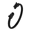 Ion Plating(IP) 304 Stainless Steel Cuff Bangles for Women STAS-M023-15B-1