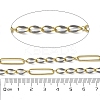 304 Stainless Steel Enamel Figaro Chains CHS-U003-02G-03-2