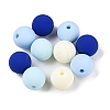 Rubberized Style Imitated Silicone Acrylic Beads MACR-T048-01C-08-1