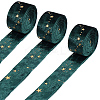 3M Double Sided Star Gold Stamping Flannelette Ribbons for Sewing Craft SRIB-GF0001-55B-1