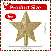 Star Plastic Christmas Tree Topper Ornaments AJEW-WH20004-17C-2