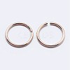 925 Sterling Silver Open Jump Rings STER-F036-02RG-0.8x5mm-2