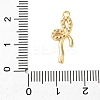 Brass Micro Pave Clear Cubic Zirconia Pendants LS-KK-V016-17G-3