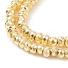 Electroplate Non-magnetic Synthetic Hematite Beads Strands G-L485-06A-G-3