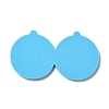 DIY Flat Round with Star & Moon Pendant Silicone Molds DIY-I099-15-3