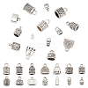 140Pcs 14 Style Alloy Cord End FIND-PH0002-50-1