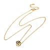 Brass Pave Cubic Zirconia Birth Stone Constellation Pendant Cable Chain Necklaces NJEW-D334-01G-02-4