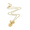 304 Stainless Steel Pendant Necklaces NJEW-Z036-03G-1