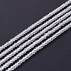 Transparent Glass Beads Strands X-GLAA-C019-01A-33-1