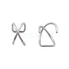 304 Stainless Steel Cross Clip on Nose Rings AJEW-A062-03P-2