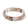 Natural Ferruginous Quartz Beads Stretch Bracelets for Women Men BJEW-C097-06-09-2