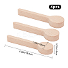 Gorgecraft 4Pcs Beechwood Spoon Mold DIY-GF0005-09-2