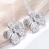 304 Stainless Steel Stud Earrings for Women EJEW-K306-13P-1