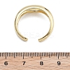 Rack Plating Brass Cuff Finger Rings for Women RJEW-M028-42G-3