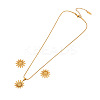 304 Stainless Steel Pendant Necklaces & Stud Earrings Sets FS-WGB7A35-03-2