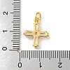 Rack Plating Brass Micro Pave Cubic Zirconia Pendants KK-A200-16G-3