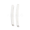 Brass Curved Tube Beads KK-B120-04F-S-1
