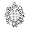 Alloy Pendant Cabochon Settings X-PALLOY-CJX88-P-LF-1