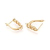 Brass Hoop Earring Finding KK-N261-41G-2
