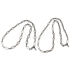 2Pcs 2 Styles 304 Stainless Steel Cross Link Chain Necklaces Set for Couple NJEW-JN05432-1