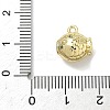 Brass Micro Pave Clear Cubic Zirconia Pendants KK-I476-04G-3