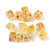 Baking Paint Handmade Gold Sand Lampwork Beads LAMP-P072-01A-05-1