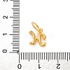 925 Sterling Silver Letter Charms with Jump Rings LS-STER-R008-01G-H-3