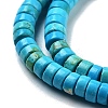 Dyed Natural Magnesite Beads Strands G-G121-A01-01-4