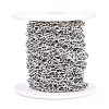 Tarnish Resistant 304 Stainless Steel Figaro Chains CHS-I001-09P-01-3