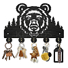 Wood & Iron Wall Mounted Hangers HJEW-WH0055-097-1