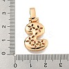 Brass Micro Pave Clear Cubic Zirconia Pendants KK-B099-01G-S-3