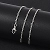 Tarnish Resistant 304 Stainless Steel Cable Chain Necklace Making STAS-P045-05P-4
