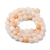 Natural Pink Aventurine Beads Strands G-C179-A16-03-3