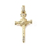 Brass Micro Pave Cubic Zirconia Pendants KK-P336-29G-1